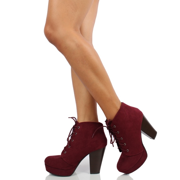 Size 8 Vino Faux Suede Lace Up Platform Ankle Boot - Picture 6 of 7
